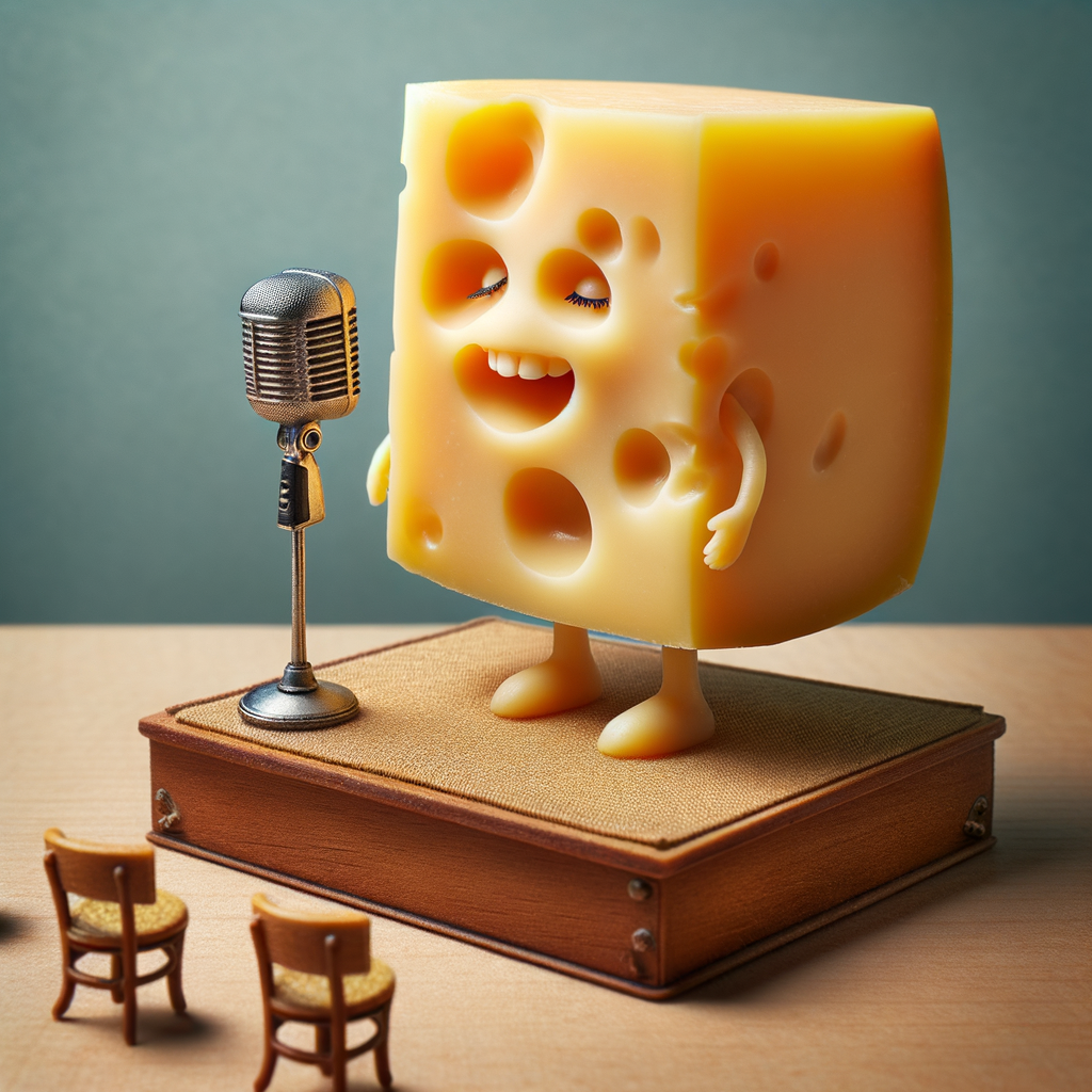 Day I love cheese, especially when it sings romantic songs to me before I eat it