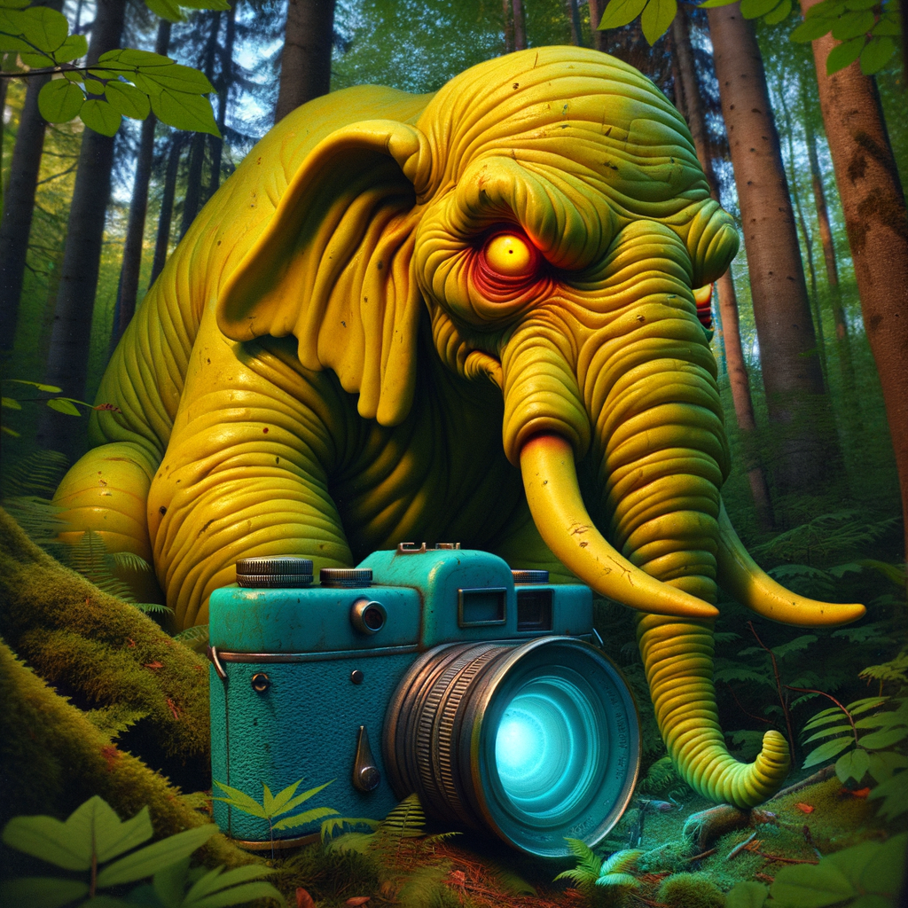 Day The elephant was so angry with the paparazzi that it got wrinkles all over its body