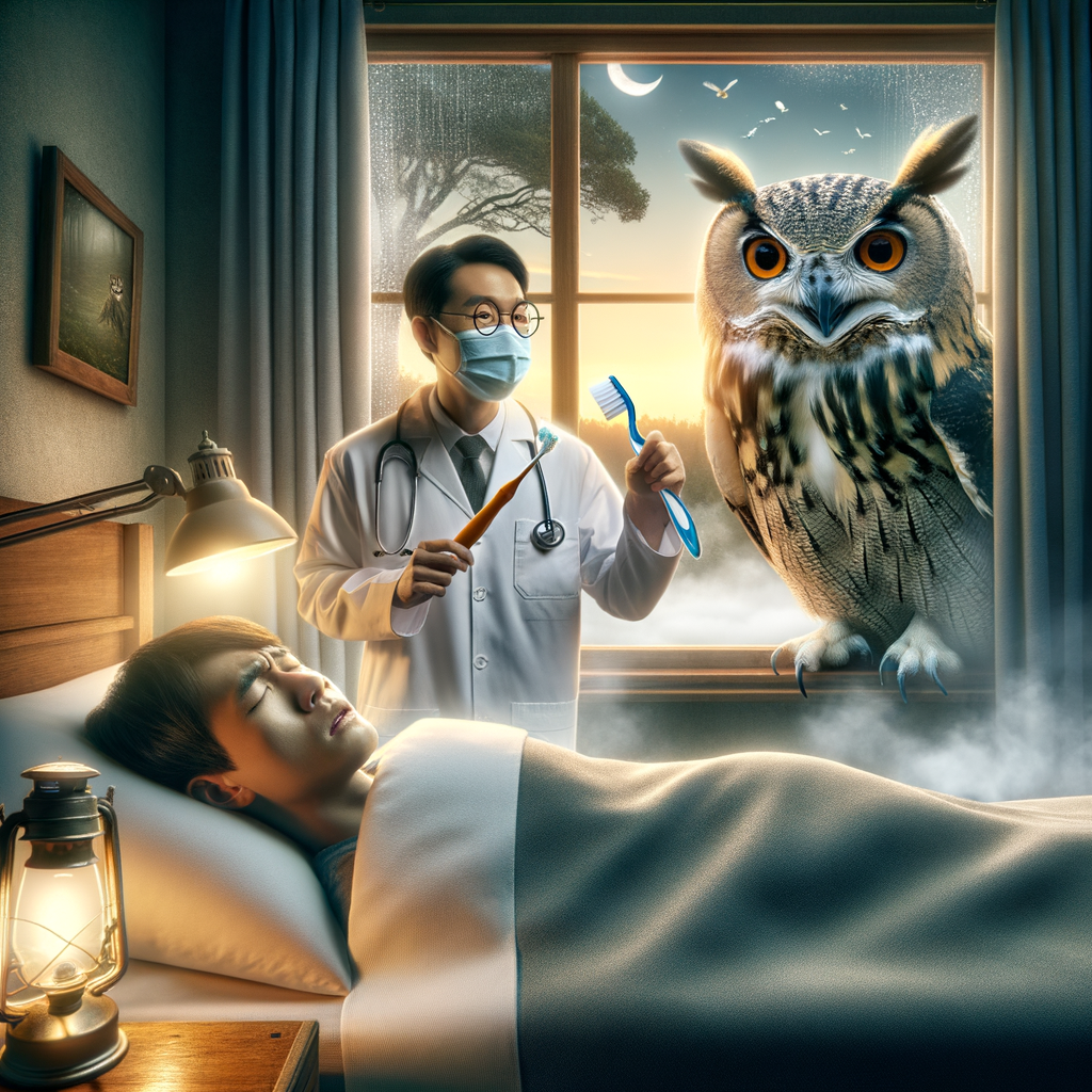 Day When you go to the dentist, remember that there will always be a giant owl watching over the situation