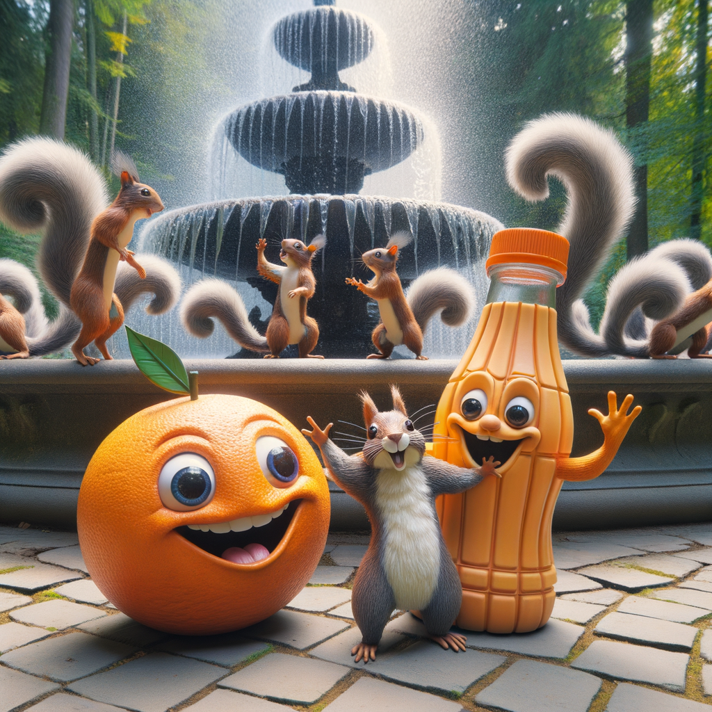 Day The other day I went to the park and I saw a show of dancing squirrels celebrating the Official Orange Day