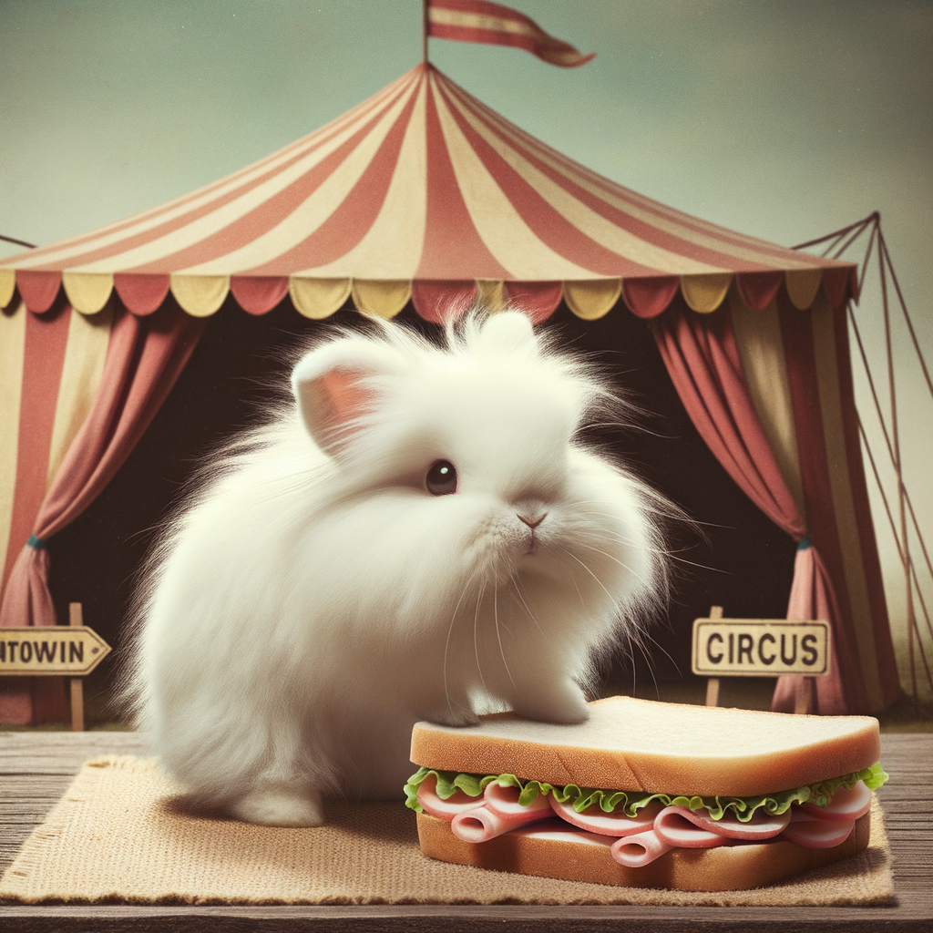 Day Yesterday, something super strange happened: my rabbit stole my sandwich and decided to join a circus