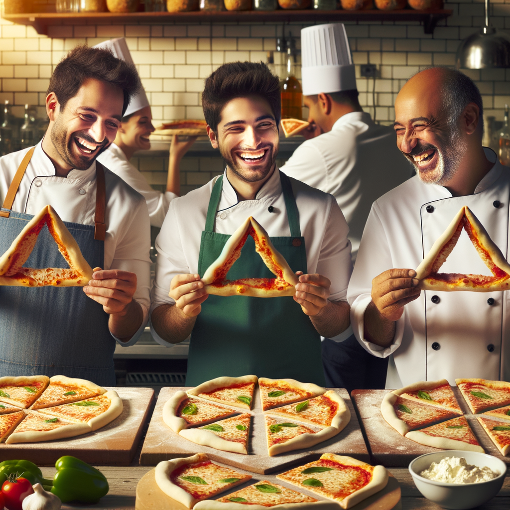 Day I'm tired of eating round pizzas, from now on I'll only visit pizzerias that make crusts in the shape of equilateral triangles