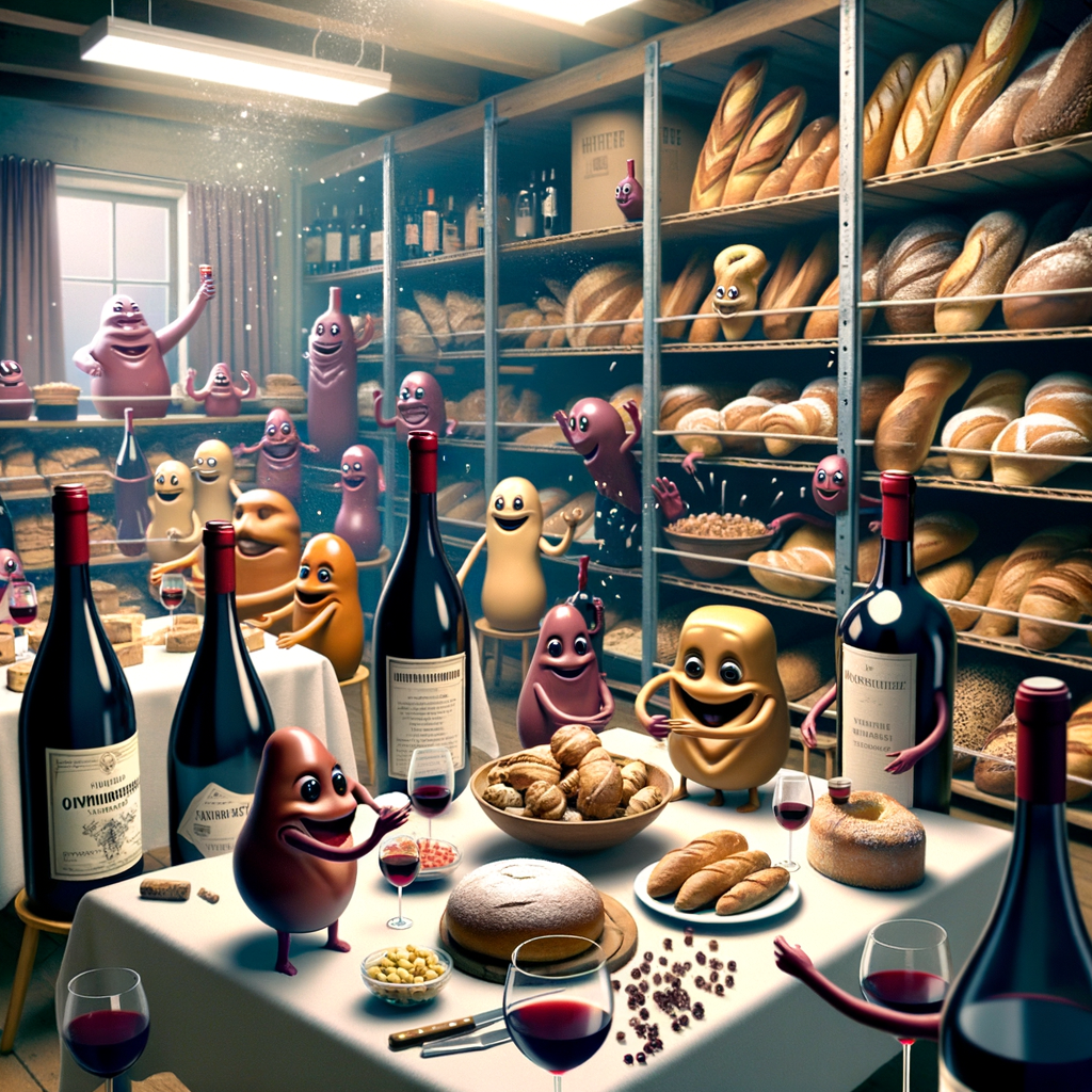 Day The wines from the cellar decided to drink each other and ended up partying at the neighborhood bakery