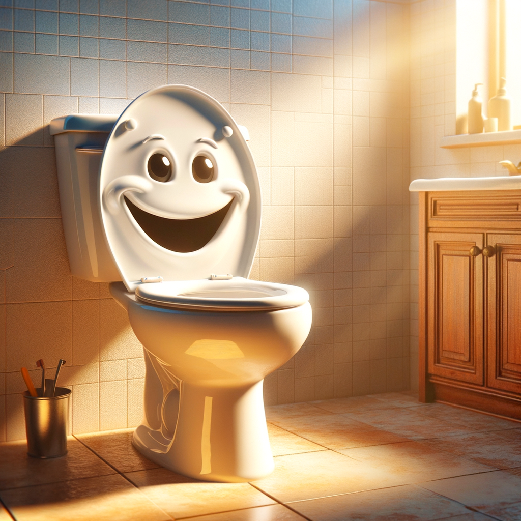 Day Each day upon waking, the toilet greets me with a fresh and bright smile