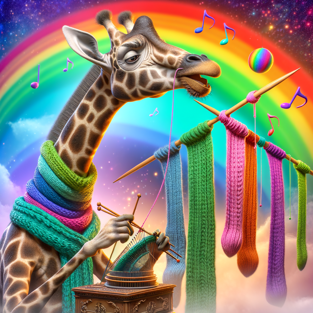 Day Soon the day will come when rainbows can truly grant wishes, and it's said that the mailman will be the first in line, asking for a giraffe that can recite children's stories while knitting scarves