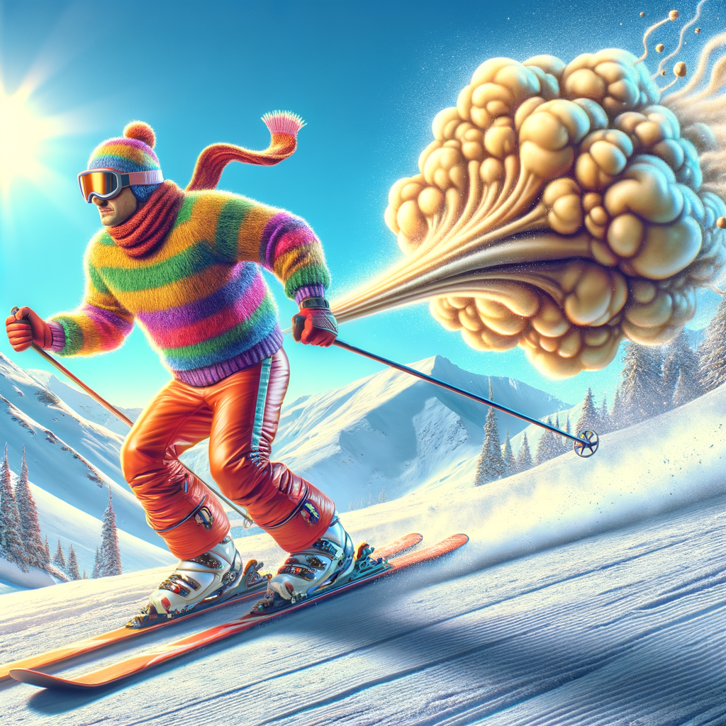 Day There is a way to speed up while skiing that involves farting with great force